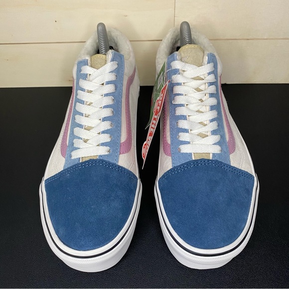 Vans Old Skool Stackform Pastel Pig Suede Women's Size 9 Platform Shoes Faux Fur - Picture 7 of 11